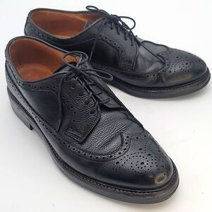 RALPH LAUREN RRL sz10E WILBERFORCE ITALIAN Derby Brogue Pebbled Calfskin…